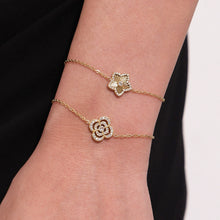 316L Stainless Steel Sparkling Zircon Pavé Four-Leaf Clover & Star Jewelry Collection - Image 4