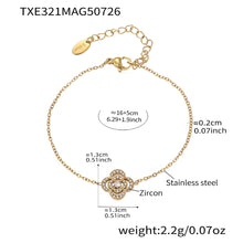 316L Stainless Steel Sparkling Zircon Pavé Four-Leaf Clover & Star Jewelry Collection - Image 7