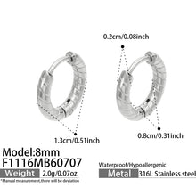 316L Stainless Steel 18K PVD Gold Spiral Earrings made with 316L stainless steel and 18K PVD gold finish for wholesale jewelry buyers - image 13