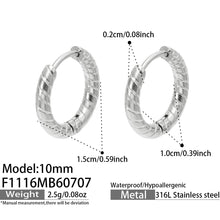 316L Stainless Steel 18K PVD Gold Spiral Earrings made with 316L stainless steel and 18K PVD gold finish for wholesale jewelry buyers - image 14