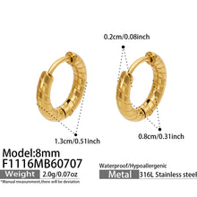316L Stainless Steel 18K PVD Gold Spiral Earrings made with 316L stainless steel and 18K PVD gold finish for wholesale jewelry buyers - image 7