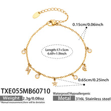 316L Stainless Steel 18K PVD Gold Star Moon Lightning Charm Bracelet made with 316L stainless steel and 18K PVD gold finish for wholesale jewelry buyers - image 5
