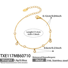 316L Stainless Steel 18K PVD Gold Star Moon Lightning Charm Bracelet made with 316L stainless steel and 18K PVD gold finish for wholesale jewelry buyers - image 7