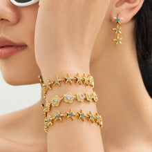304 Stainless Steel 18K PVD Gold Starfish Earrings and Bracelet Set made with 304 Stainless Steel and 18K PVD gold finish for wholesale jewelry buyers - image 11