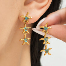 304 Stainless Steel 18K PVD Gold Starfish Earrings and Bracelet Set made with 304 Stainless Steel and 18K PVD gold finish for wholesale jewelry buyers - image 12