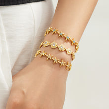 304 Stainless Steel 18K PVD Gold Starfish Earrings and Bracelet Set made with 304 Stainless Steel and 18K PVD gold finish for wholesale jewelry buyers - image 14
