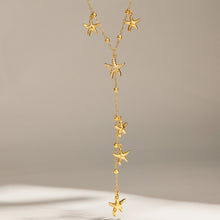 316L Stainless Steel 18K PVD Gold Starfish Y Necklace made with 316L stainless steel and 18K PVD gold finish for wholesale jewelry buyers - image 5