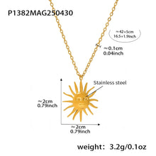316L Stainless Steel Sun Goddess Medallion Necklace - Image 5