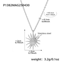 316L Stainless Steel Sun Goddess Medallion Necklace - Image 6