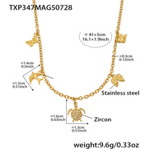 316L Stainless Steel Super Shiny 5A Zircon Heart Flower Necklace & Bracelet - Image 10