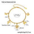 Gold (TXE347) / Adjustable Bracelet 16+5cm