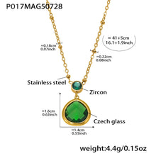 316L Stainless Steel Super Shiny 5A Zircon Heart Flower Necklace & Bracelet - Image 16