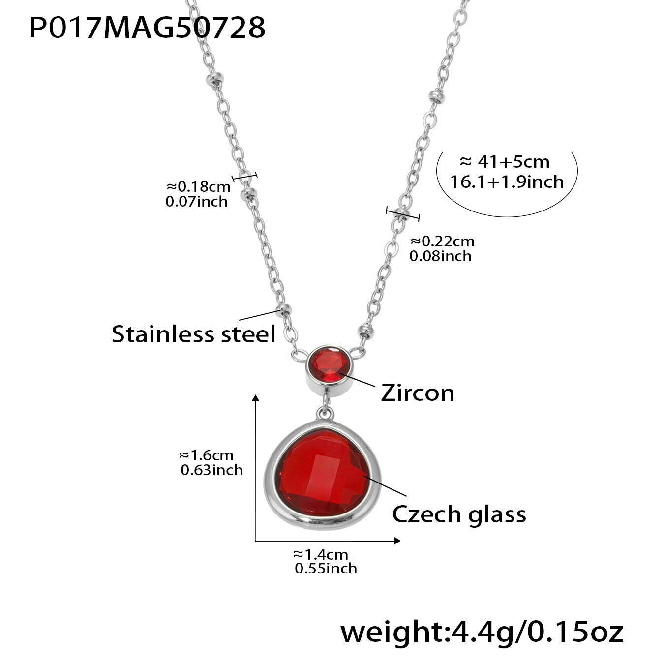 316L Stainless Steel Super Shiny 5A Zircon Heart Flower Necklace & Bracelet - Image 19