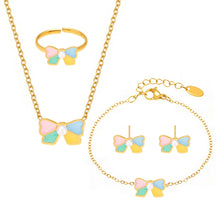 316L Stainless Steel Sweet Bow Shell Pearl Enamel Jewelry Collection - Image 10