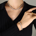 White Zircon / Adjustable 15-20cm Bracelet