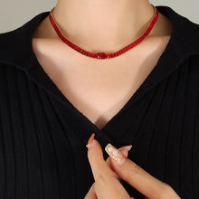 316L Stainless Steel Tarnish-Free Pavé Zircon Dainty Necklace & Bracelet Set - Image 7