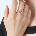 Gold / Pink Zircon, Size 7
