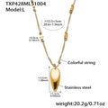 TXP428 – Large Gold Teardrop Pendant Necklace 52+5cm