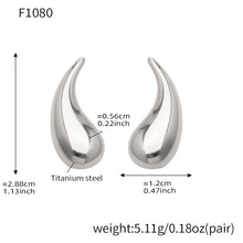 316L Stainless Steel Teardrop Polished Stud Earrings
