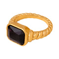 Gold Black Zircon / Size 6