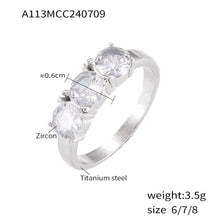 Stylish design with zircon gemstones