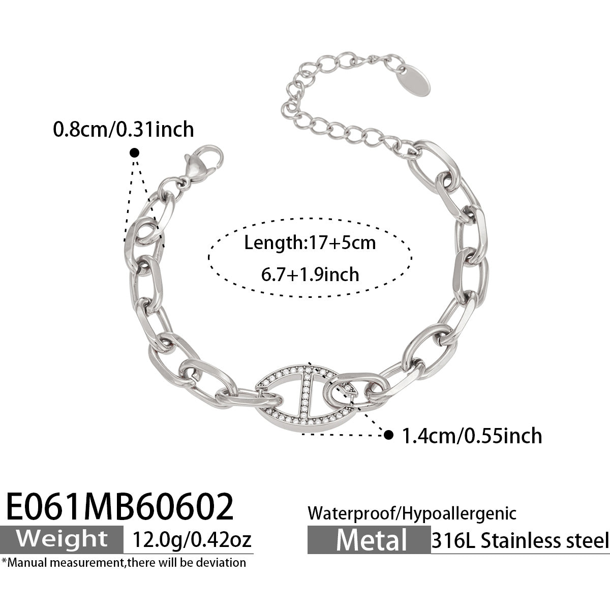 316L Stainless Steel 18K PVD Gold Turtle Pearl Bracelet made with 316L stainless steel and 18K PVD gold finish for wholesale jewelry buyers - image 16