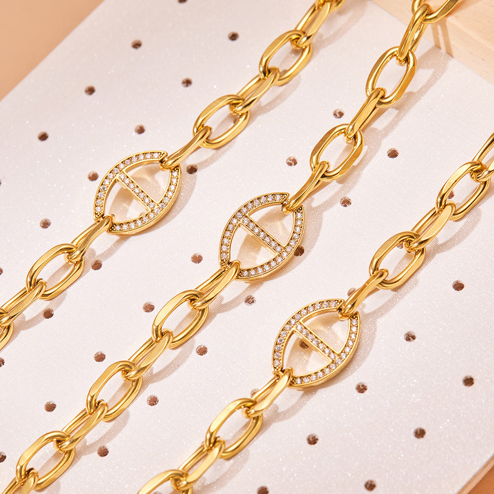 316L Stainless Steel 18K PVD Gold Turtle Pearl Bracelet made with 316L stainless steel and 18K PVD gold finish for wholesale jewelry buyers - image 7