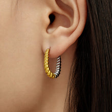316L Stainless Steel 18K PVD Gold Twisted Hoop Earrings made with 316L stainless steel and 18K PVD gold finish for wholesale jewelry buyers - image 21