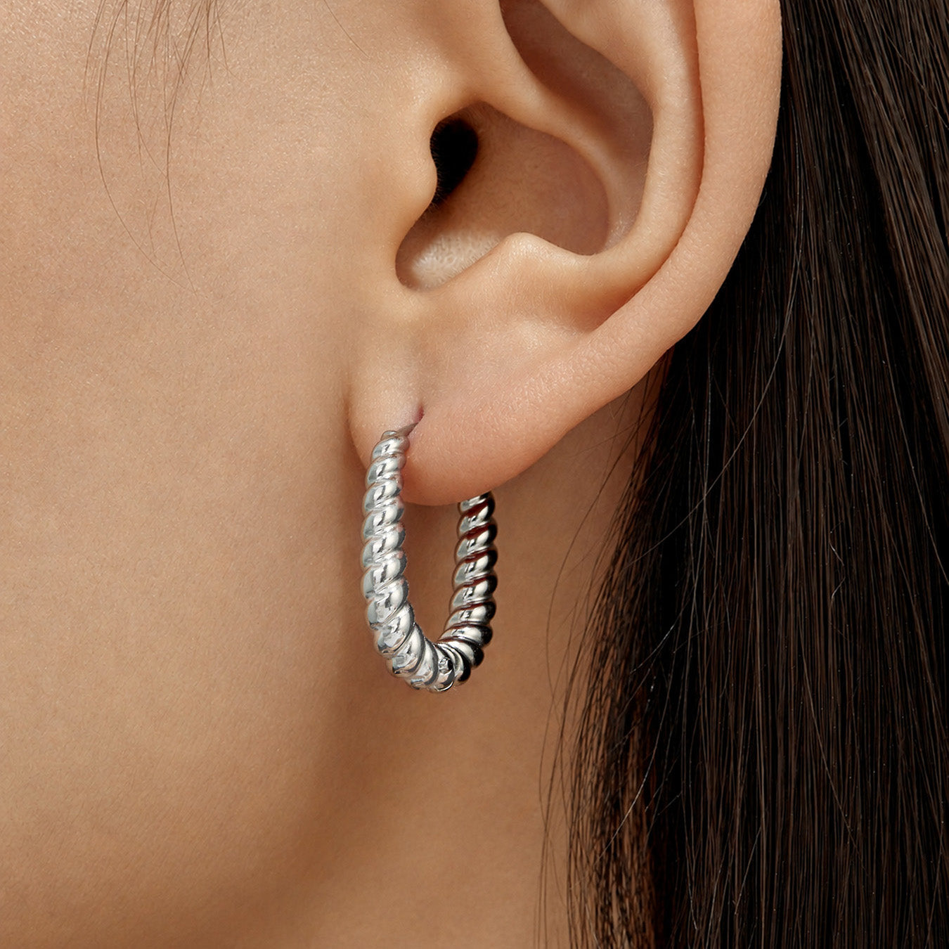 316L Stainless Steel 18K PVD Gold Twisted Hoop Earrings made with 316L stainless steel and 18K PVD gold finish for wholesale jewelry buyers - image 23
