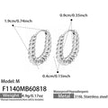 Steel / Earrings (F1140A-M)