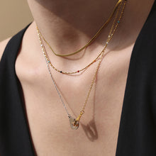 316L Stainless Steel Two-Tone 18K Gold Plated Handcuff Collarbone Necklace - Image 2