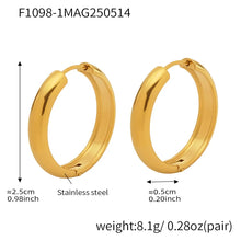 316L Stainless Steel Two-Tone Minimalist Huggie Hoops - Image 14