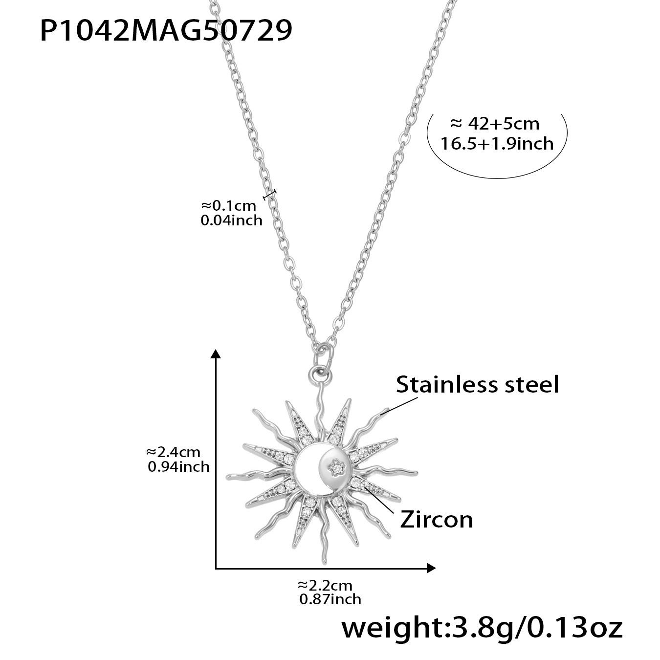 316L Stainless Steel Vacation-Inspired Charm Necklace - Image 9
