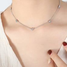 316L Stainless Steel Versatile Zircon-Inlaid Heart Jewelry Collection - Image 1