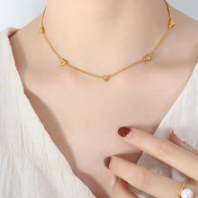 316L Stainless Steel Versatile Zircon-Inlaid Heart Jewelry Collection - Image 3