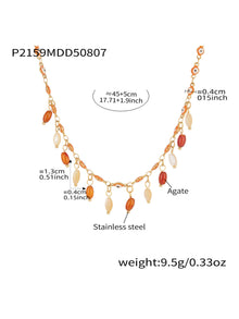 316L Stainless Steel Vibrant Drip Enamel Evil Eye Necklace - Image 19