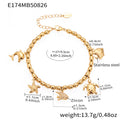 Gold / Ocean Series Bracelet 17+5cm