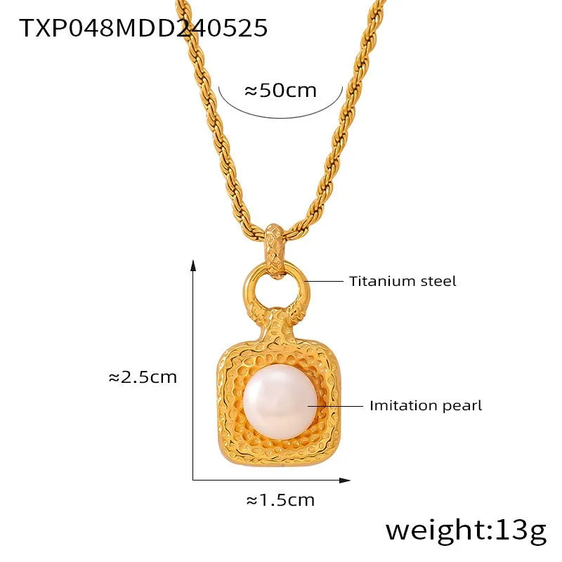 316L Stainless Steel Vintage Blue Turquoise Zircon Statement Chunky Gold Jewelry Set - Image 10