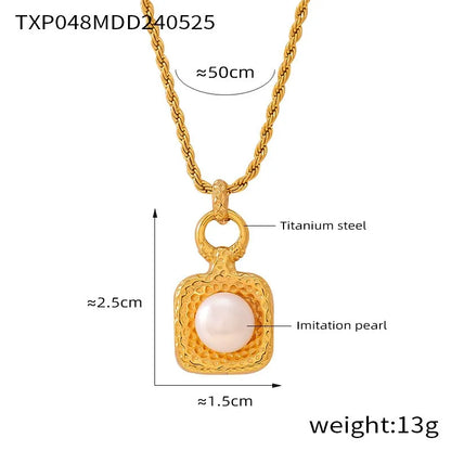 316L Stainless Steel Vintage Blue Turquoise Zircon Statement Chunky Gold Jewelry Set - Image 10