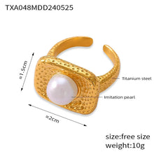 316L Stainless Steel Vintage Blue Turquoise Zircon Statement Chunky Gold Jewelry Set - Image 11