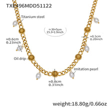 316L Stainless Steel Vintage Cuban Chain Tassel Necklace & Bracelet - Image 7