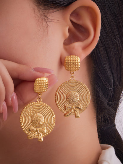 316L Stainless Steel Vintage-Inspired Tassel & Chain Earrings - Image 1