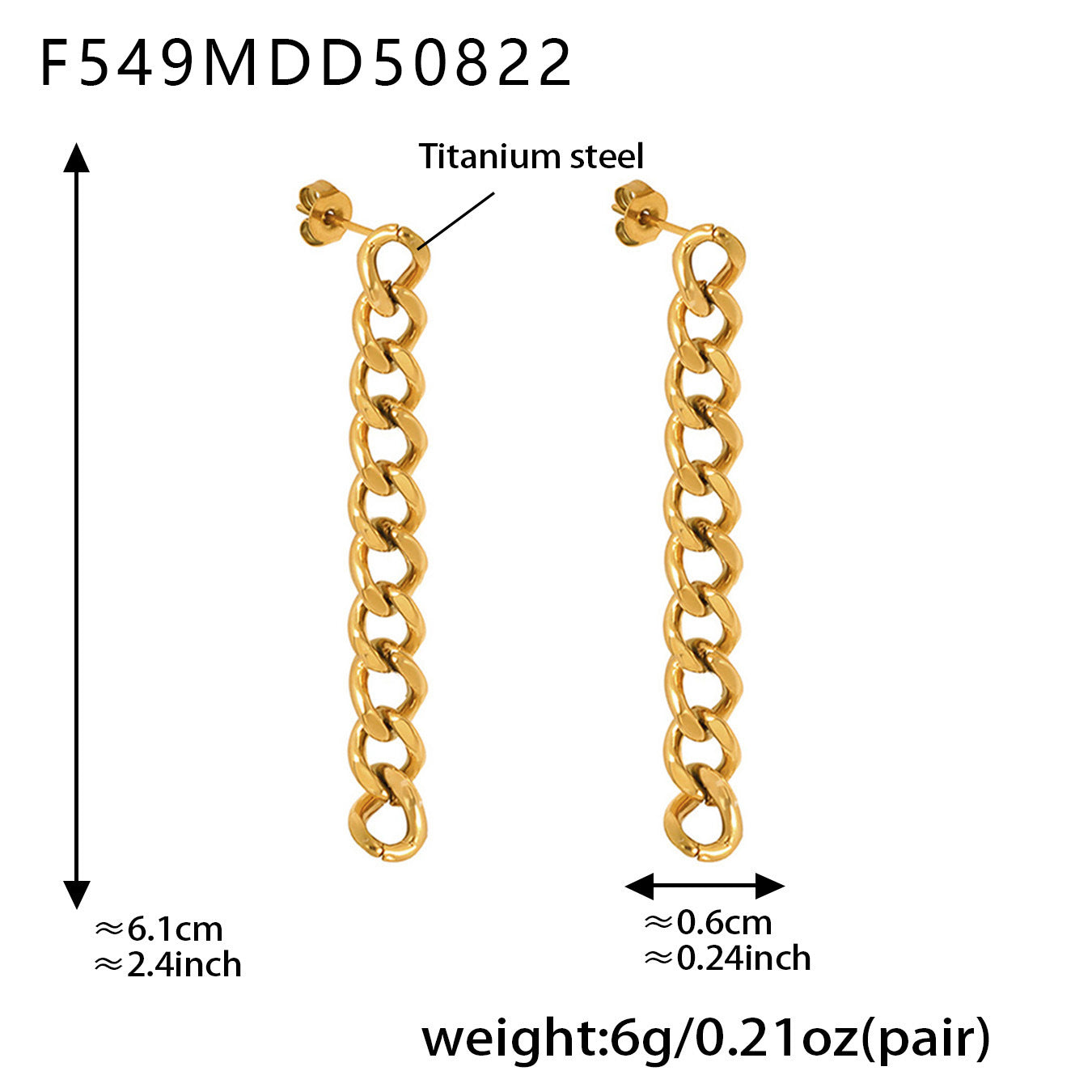 316L Stainless Steel Vintage-Inspired Tassel & Chain Earrings - Image 10