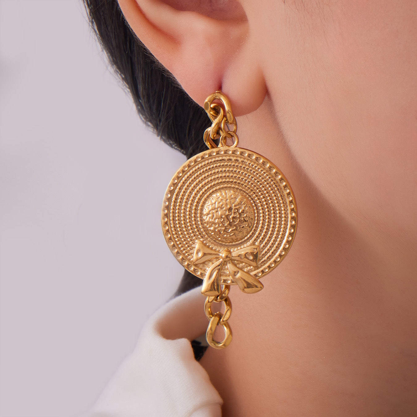 316L Stainless Steel Vintage-Inspired Tassel & Chain Earrings - Image 12