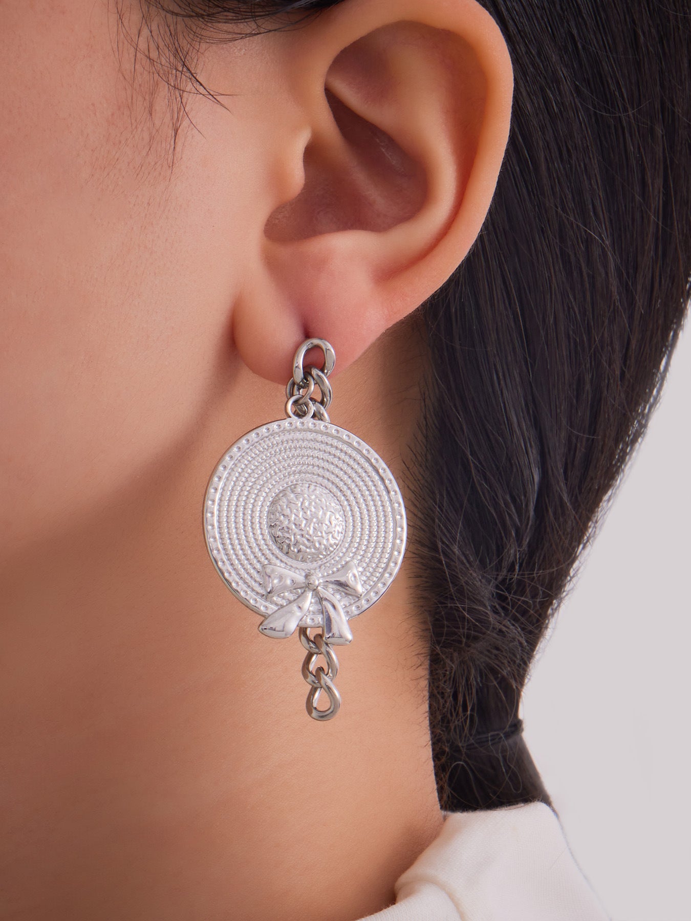 316L Stainless Steel Vintage-Inspired Tassel & Chain Earrings - Image 2