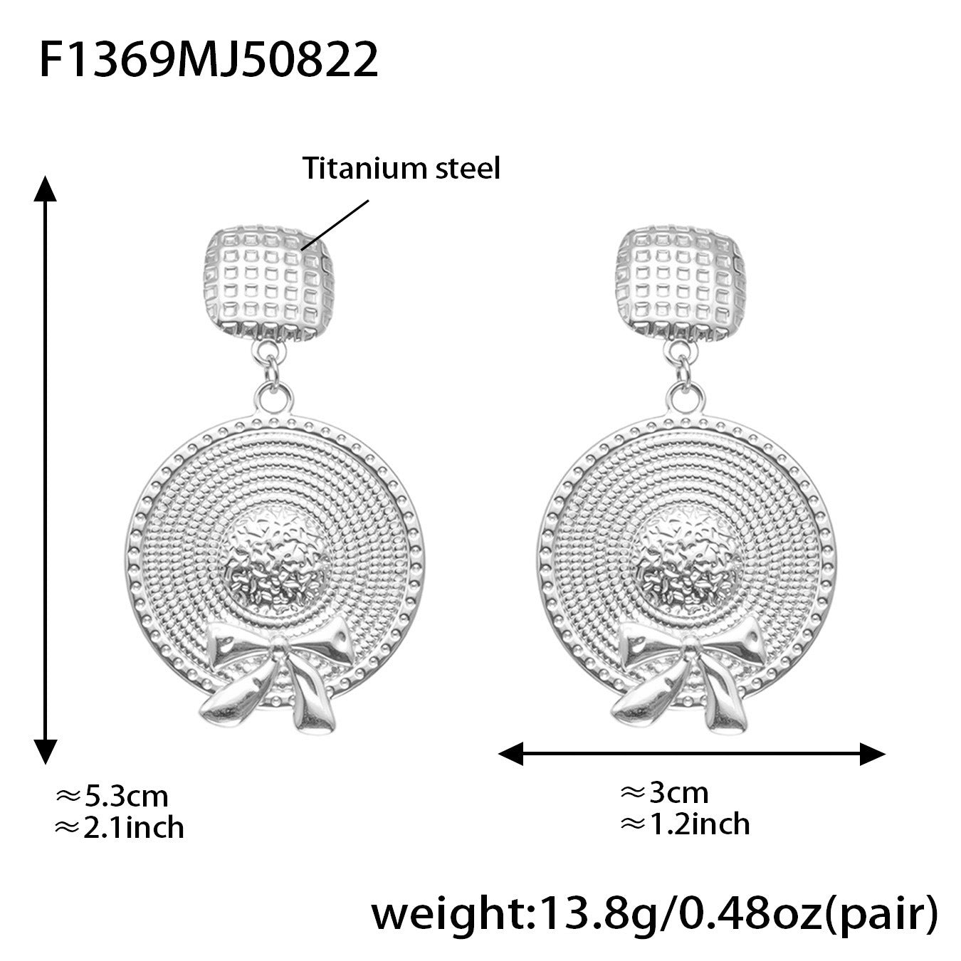 316L Stainless Steel Vintage-Inspired Tassel & Chain Earrings - Image 3