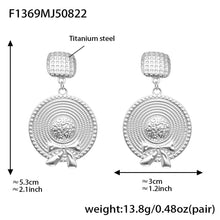 316L Stainless Steel Vintage-Inspired Tassel & Chain Earrings - Image 3