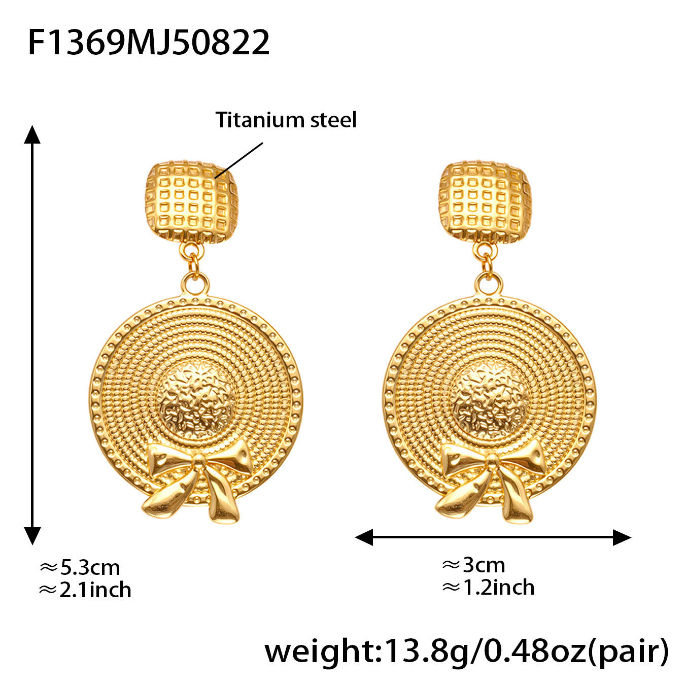 316L Stainless Steel Vintage-Inspired Tassel & Chain Earrings - Image 5