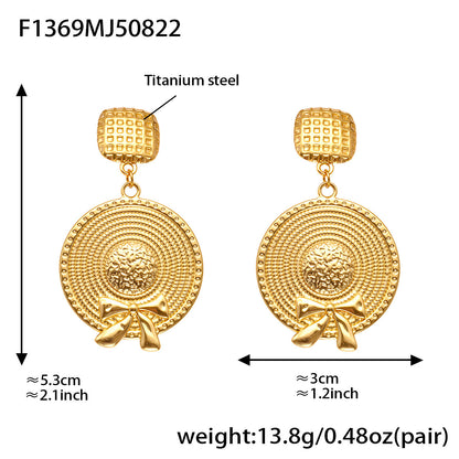 316L Stainless Steel Vintage-Inspired Tassel & Chain Earrings - Image 5