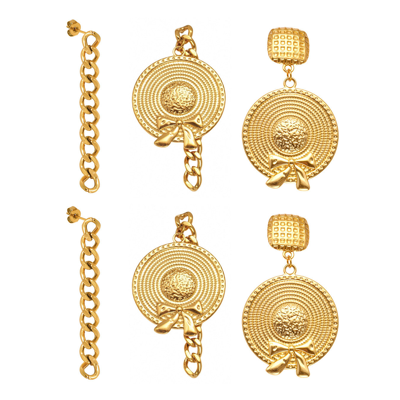 316L Stainless Steel Vintage-Inspired Tassel & Chain Earrings - Image 6